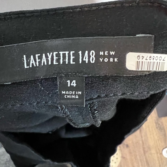 Lafayette 148 Wide Leg Black Trouser Pants - Picture 5 of 7